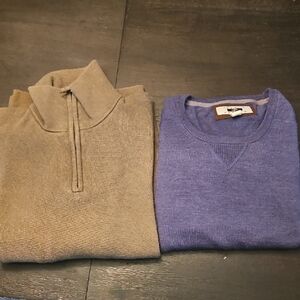 Men's Sweater Set - Tan and Blue